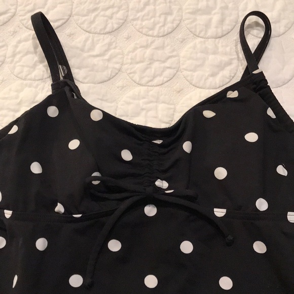 {Lands’ End} Polka Dot Tankini Top 4 - Picture 2 of 7